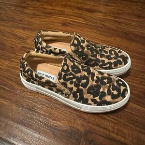 Steve Madden Animal Print Slip-On Shoes